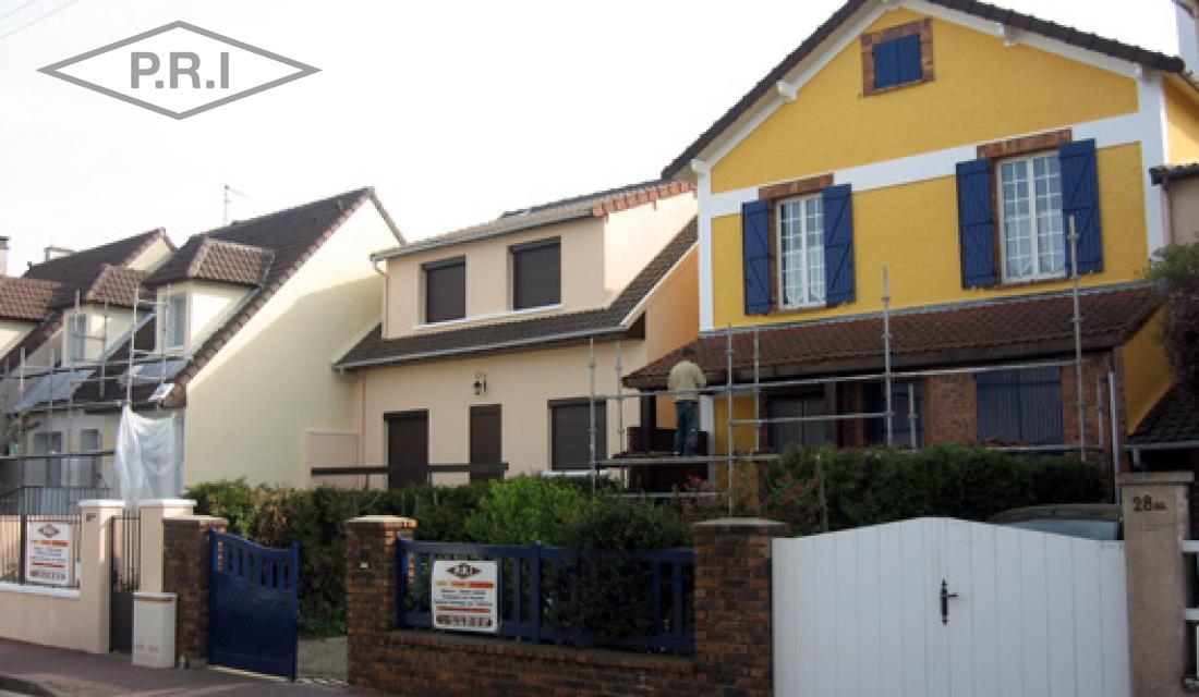 Ravalement en peinture de façade